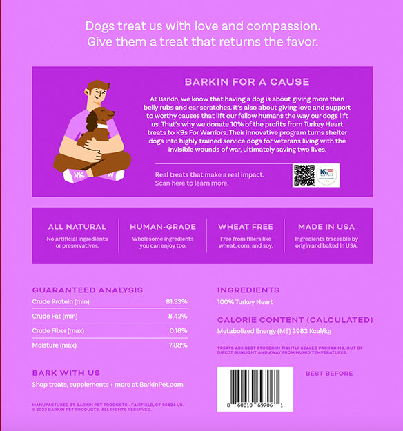 TURKEY HEART FREEZE-DRIED TREAT