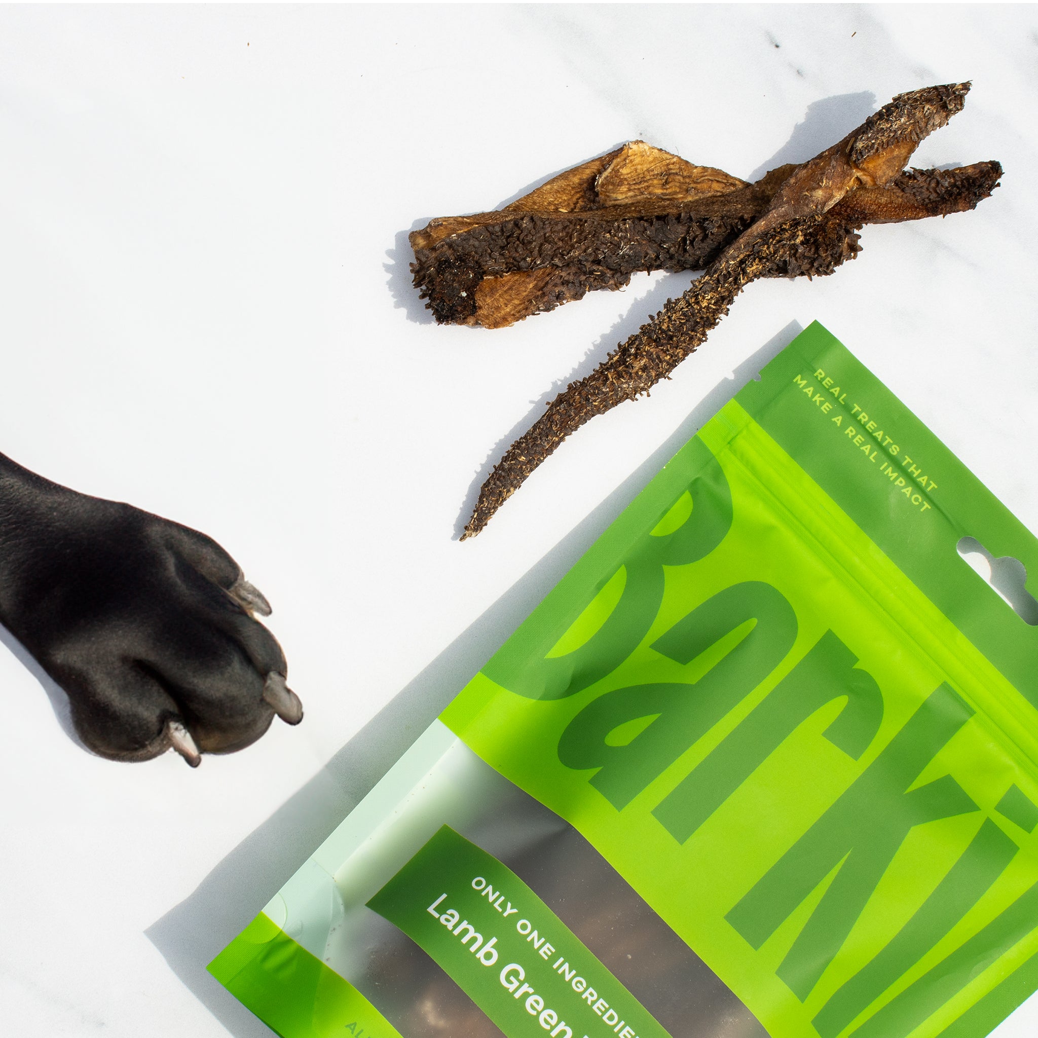 LAMB GREEN TRIPE SINGLE INGREDIENT CHEW – BARKIN