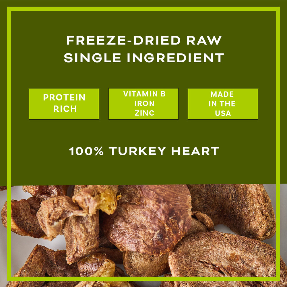 
                  
                    TURKEY HEART FREEZE-DRIED TREAT
                  
                