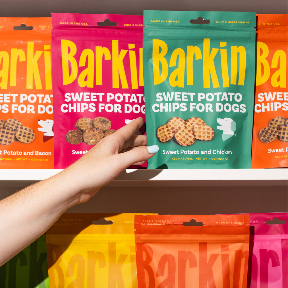 
                  
                    SWEET POTATO AND CHICKEN CHIPS
                  
                